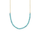 Gemstone Rondelle Necklace - 18K Gold Vermeil - Select Styles Only