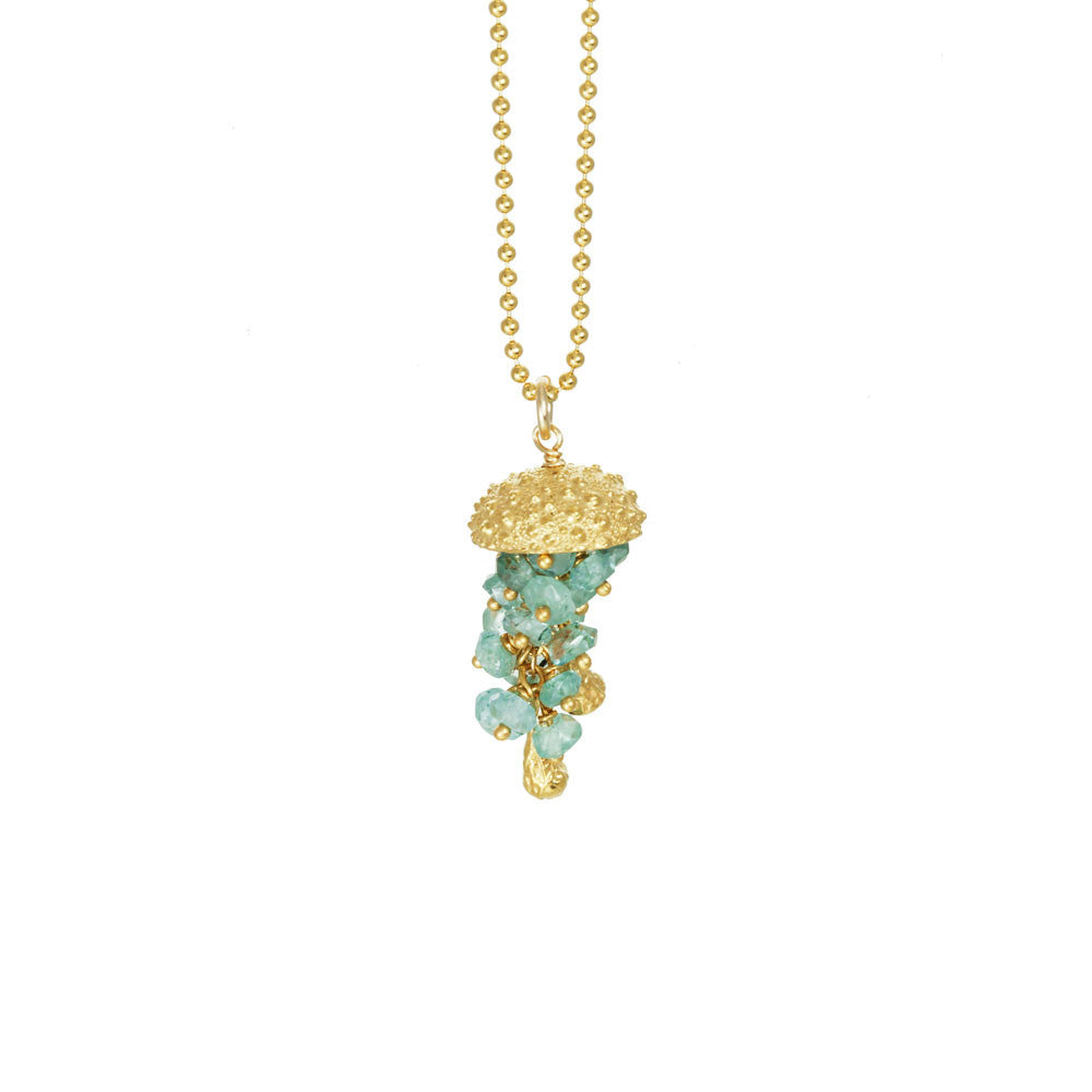 【関税＆送料込み】Versace Jellyfish Necklace With Crystals Crystal La Medusa Necklace Gold | VERSACE US