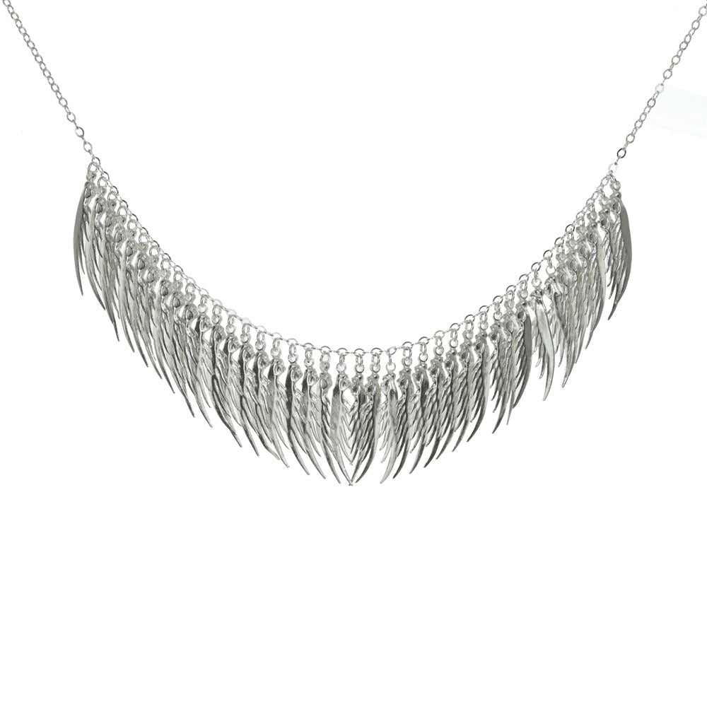 Full Feather Drape Necklace