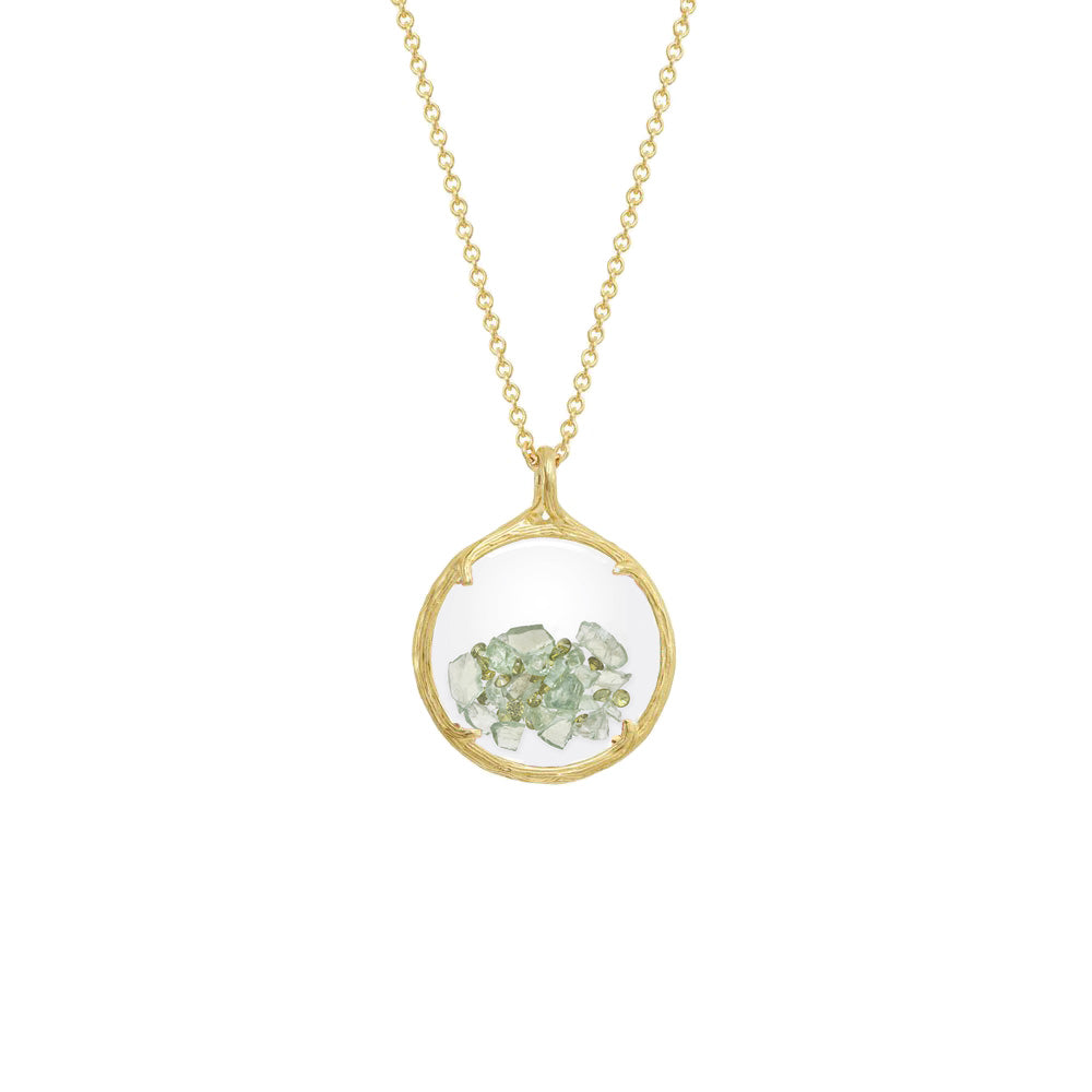 Small Birthstone Shaker Necklace