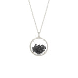 Small Shaker Necklace in Black Spinel