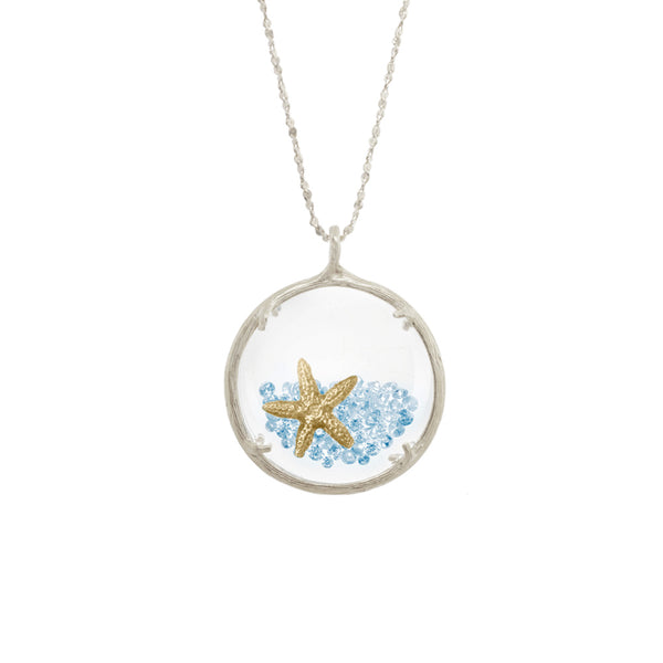 Large Shaker Necklace with Starfish
