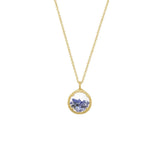 Mini Shaker Birthstone Necklace - 18k Gold Vermeil (Selected Gold Styles Only)