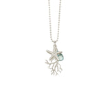 Seagrass with Starfish and Stone Necklace