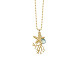 Seagrass with Starfish and Stone Necklace