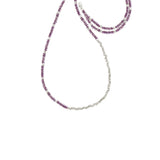 Long Reverse Gemstone Fade Necklace