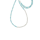 Long Reverse Gemstone Fade Necklace