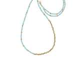 Long Reverse Gemstone Fade Necklace