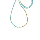Long Reverse Gemstone Fade Necklace