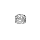 Wide Coral Ring