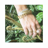 Wide Coral Ring