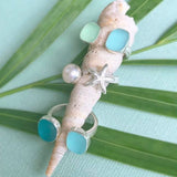 Double Seaglass Ring