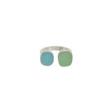 Double Seaglass Ring