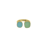 Double Seaglass Ring