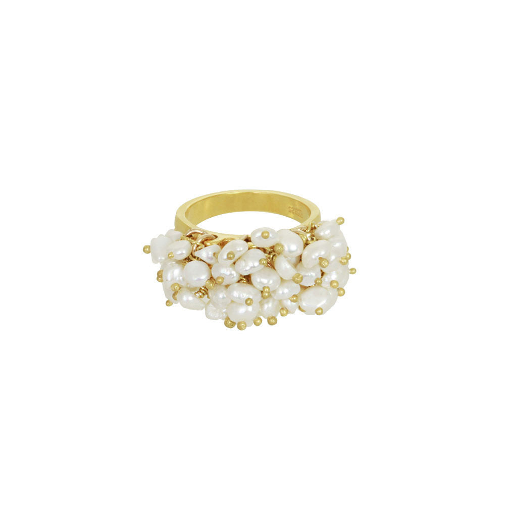 Pearl Cluster Ring