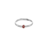 Koa Ring with Gemstone