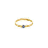 Koa Ring with Gemstone