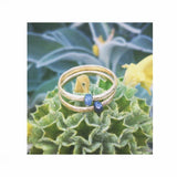 Koa Ring with Gemstone