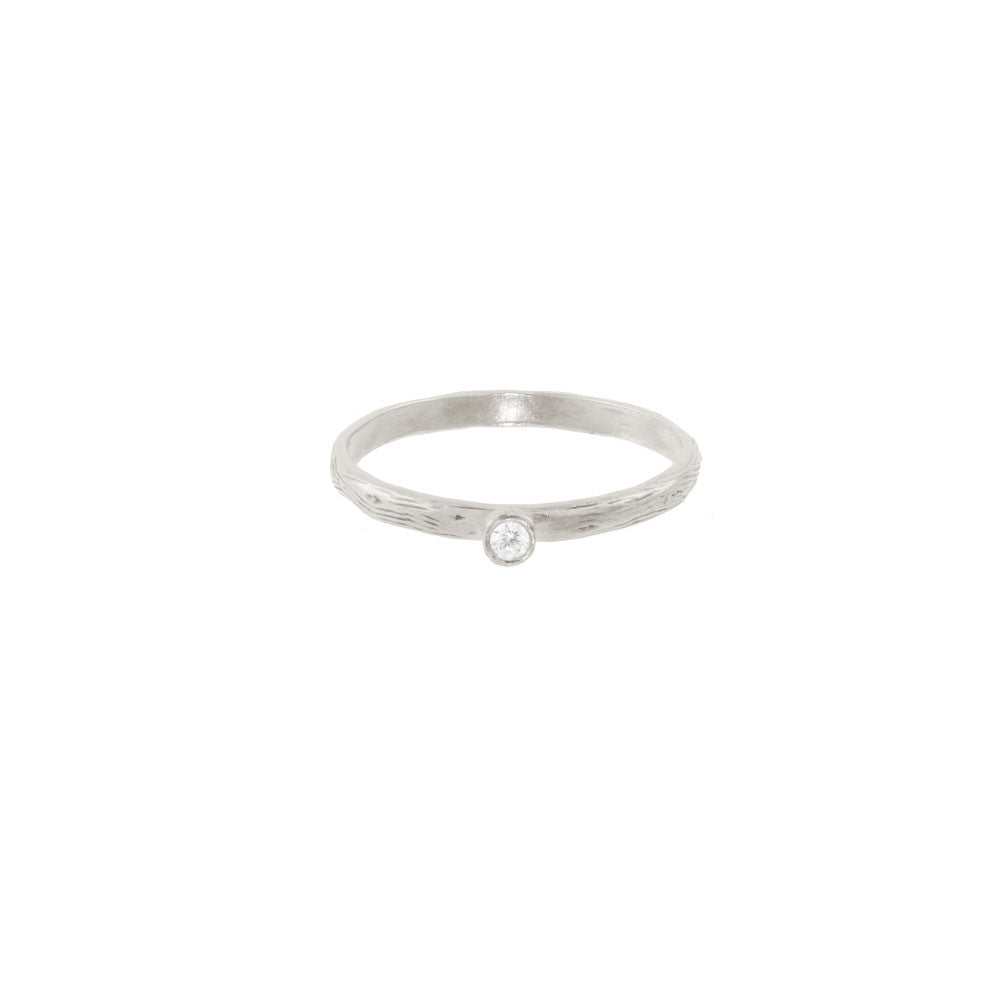 Seed Pod Solitaire Ring