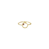 Branch Circle Seed Pod Solitaire Ring