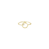Branch Circle Seed Pod Solitaire Ring