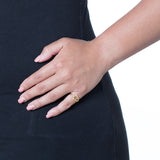 Triple Seed Pod Solitaire Ring