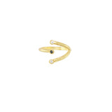 Triple Seed Pod Solitaire Ring