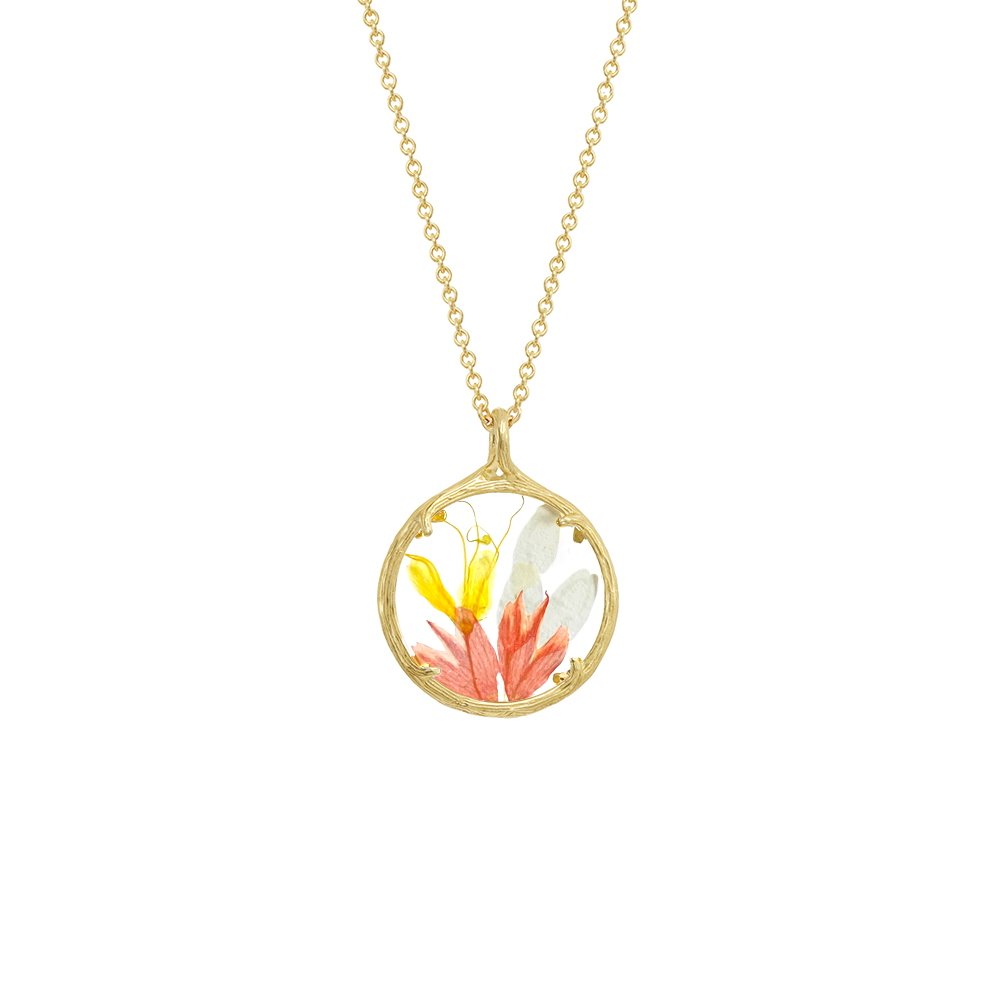 Small Botanical Lineage Bouquet Custom Necklace | Handmade in Hawaii