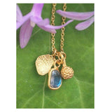Mini Bezel, Petal, and Seed Necklace