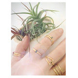 Koa Ring with Gemstone